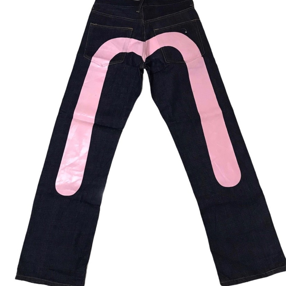 Evisu Jeans Big Logo Spell Out Daicock Denim